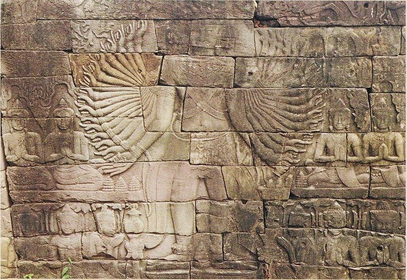 Khmer stone carving at Angkor